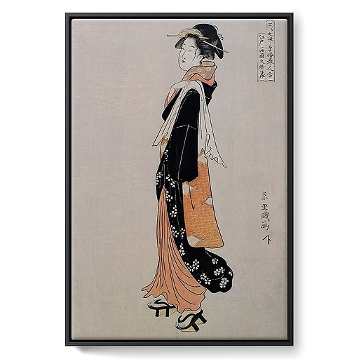 Otatsu of Ryôgoku in Edo (framed canvas)