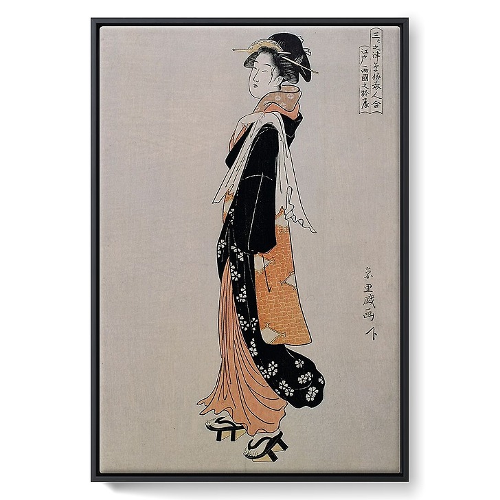 Otatsu of Ryôgoku in Edo (framed canvas)