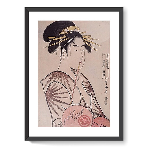 The courtesan Hiragoto of Hyôgorô (framed art prints)