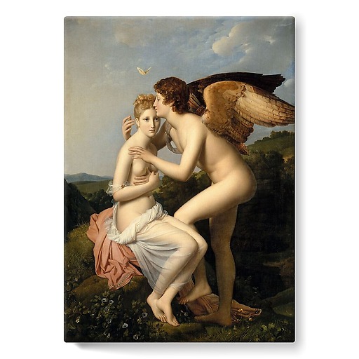 Psyche and Cupid, also known as Psyche Receiving Cupid's First Kiss (stretched canvas)