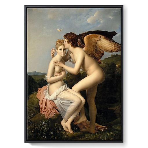 Psyche and Cupid, also known as Psyche Receiving Cupid's First Kiss (framed canvas)