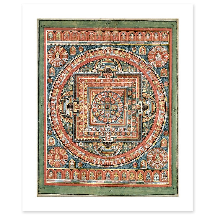 Mandala of Vairocana, under its Sarvavid aspect (art prints)