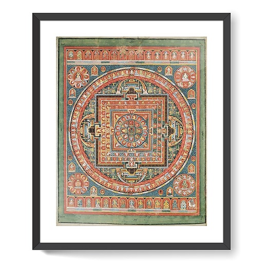 Mandala of Vairocana, under its Sarvavid aspect (framed art prints)