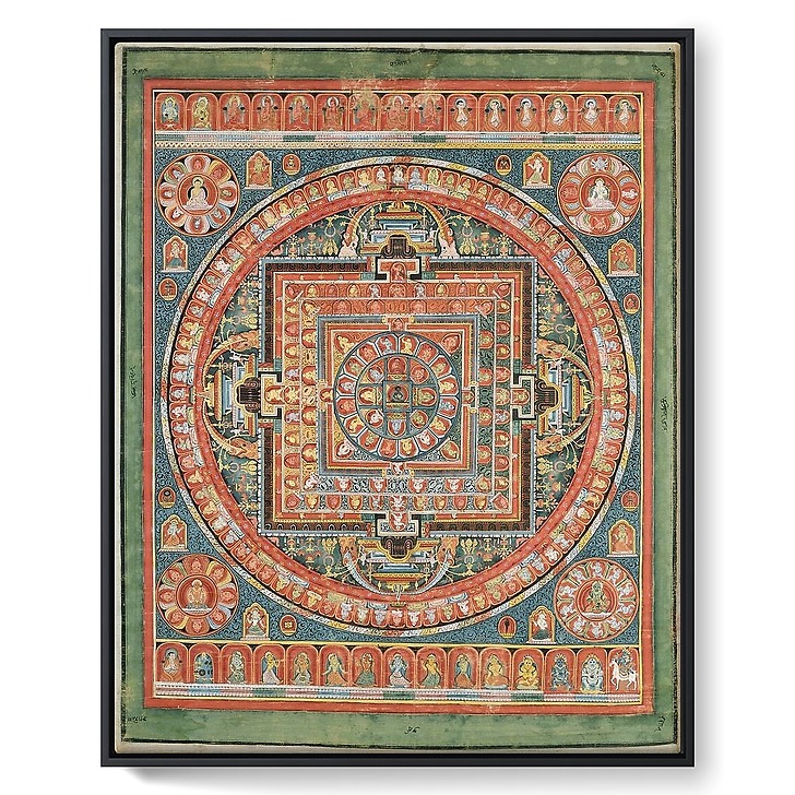 Mandala de Vairocana, sous son aspect Sarvavid (toiles encadrées)