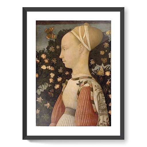 Portrait de Ginevra d'Este dit aussi Portrait de Marguerite de Gonzague (affiches d'art encadrées)
