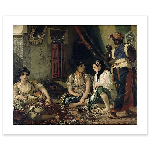 Women of Algiers in their Apartment (canvas without frame)