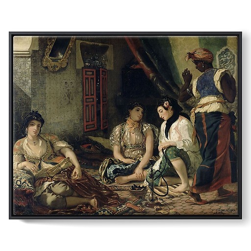 Women of Algiers in their Apartment (framed canvas)