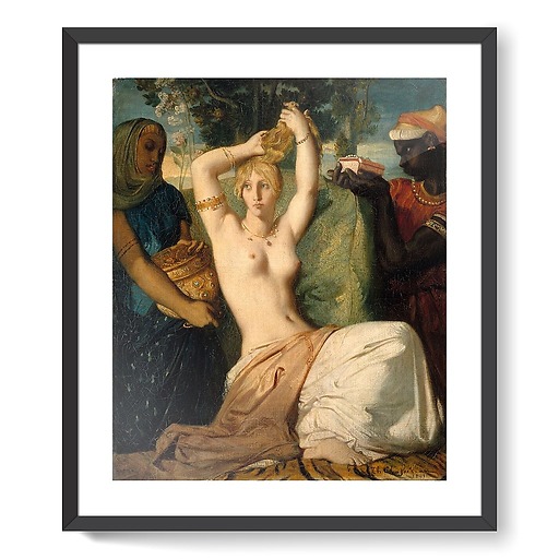 Esther adorning herself to be presented to King Ahasuerus called Esther's Toilet (framed art prints)