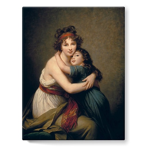 Mrs Vigée-Le Brun and her daughter, Jeanne-Lucie, known as Julie (1780-1819) (stretched canvas)