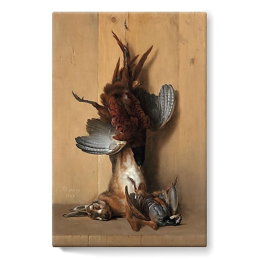 Still life with pheasant (stretched canvas)