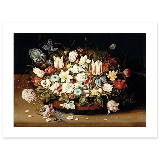 Basket of Flowers (canvas without frame)
