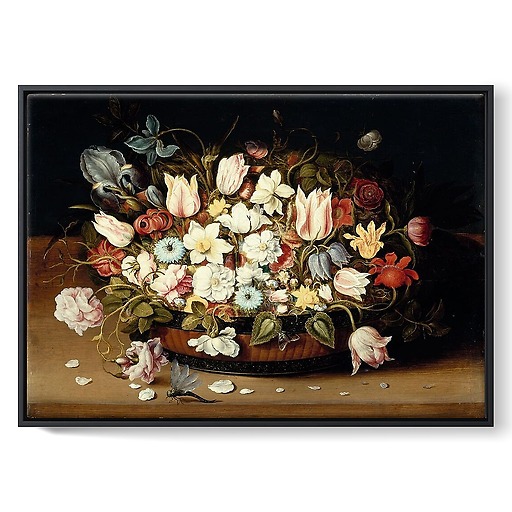 Basket of Flowers (framed canvas)
