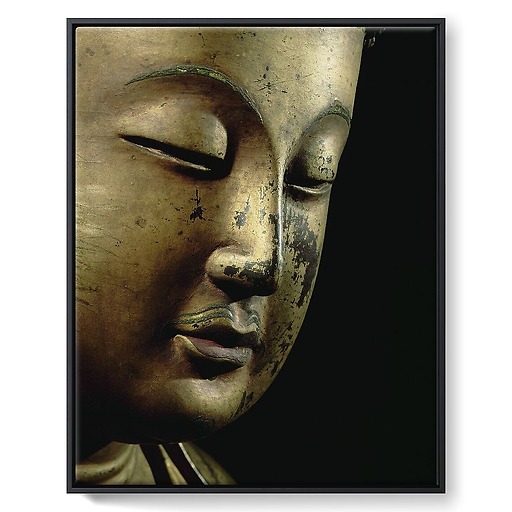 Teaching Buddha making the gesture of preaching (framed canvas)