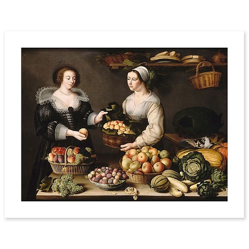 The Merchant of Fruits & Vegetables (canvas without frame)