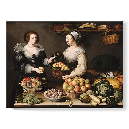 The Merchant of Fruits & Vegetables (stretched canvas)