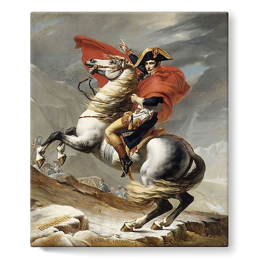 Bonaparte crossing the Great St Bernard Pass (stretched canvas)