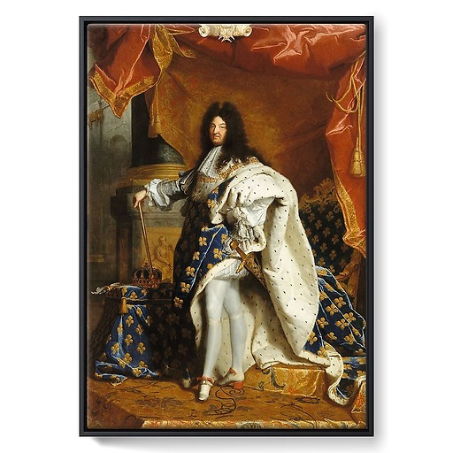 Louis XIV, King of France, full-length portrait in royal costume (framed canvas)