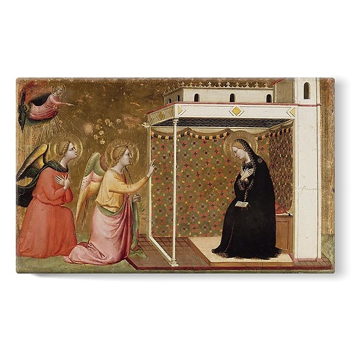 The Annunciation (predella element) (stretched canvas)