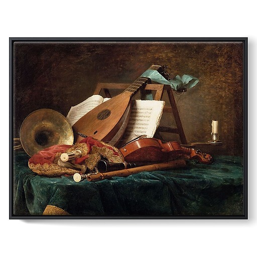 The Attributes of Music (framed canvas)