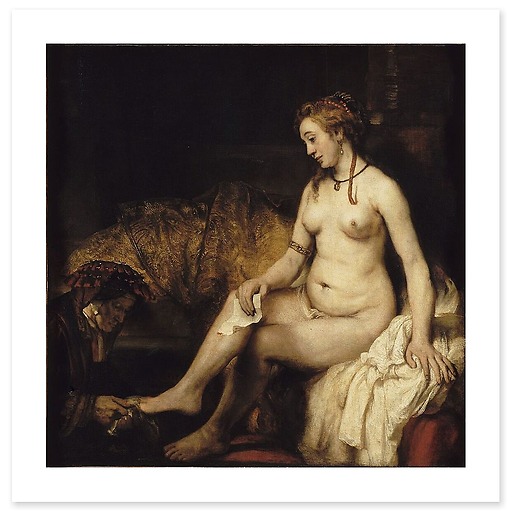 Bathsheba at her bath (canvas without frame)