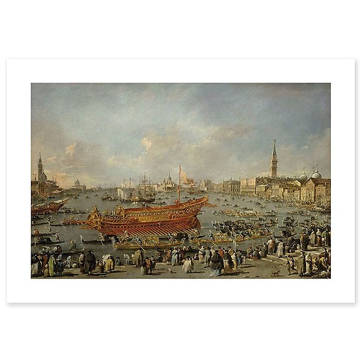 The Departure of Bucentaur for the Lido on Ascension Day (canvas without frame)