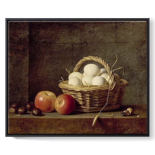 The basket of eggs (framed canvas)