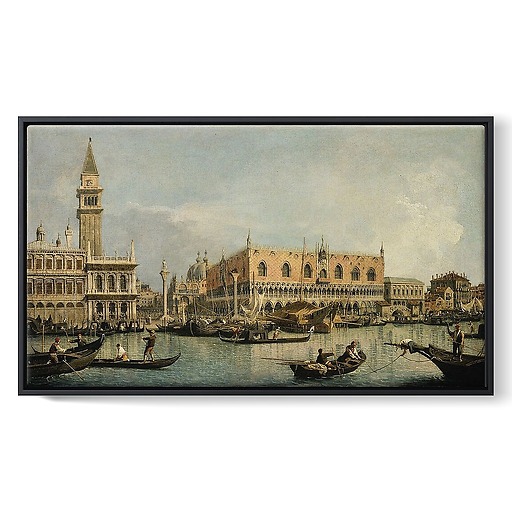 View of Basin of St Marks Square (framed canvas)