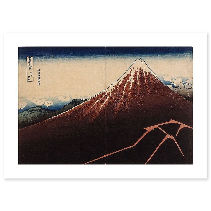 Mount Fuji, Rainstorm (canvas without frame)