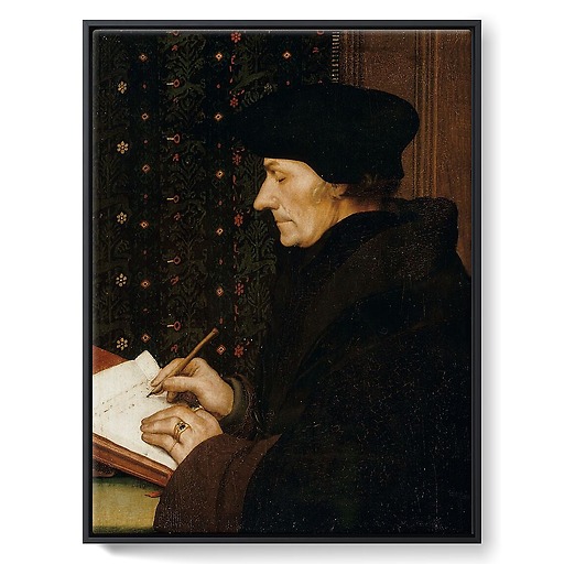 Portrait of Erasmus of Rotterdam Writing (framed canvas)