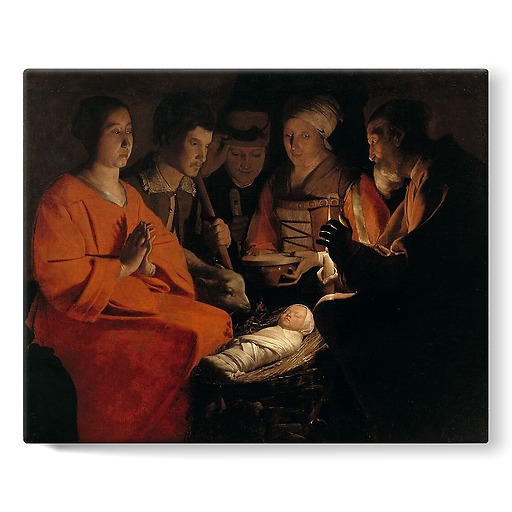 Worship of the Shepherds (stretched canvas)