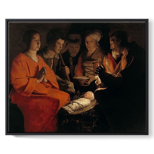 Worship of the Shepherds (framed canvas)