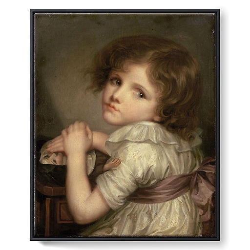 Child with a Doll (framed canvas)