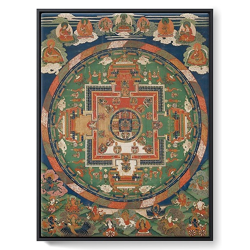 Aksobhya Mandala (Mi-bskyod-pa) (framed canvas)