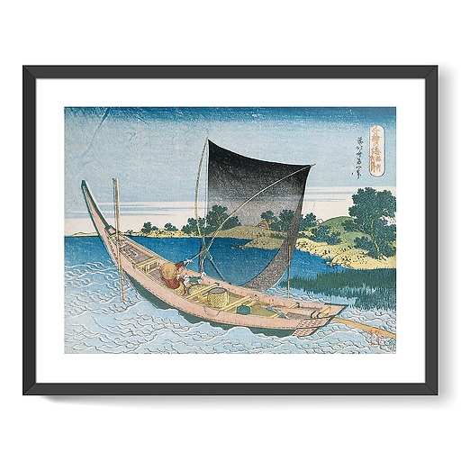 La rivière Tone dans la province de Kazusa (affiches d'art encadrées)