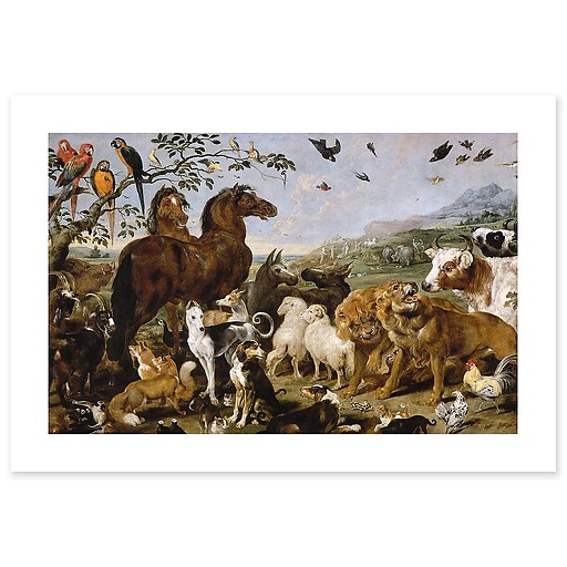 Entrée des animaux dans l'Arche de Noé (affiches d'art)
