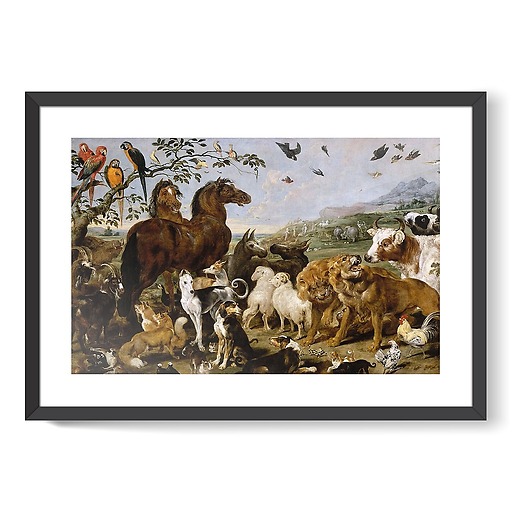 Entrée des animaux dans l'Arche de Noé (affiches d'art encadrées)