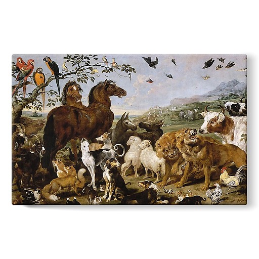 The Entry of the Animals into Noah's Ark (stretched canvas)