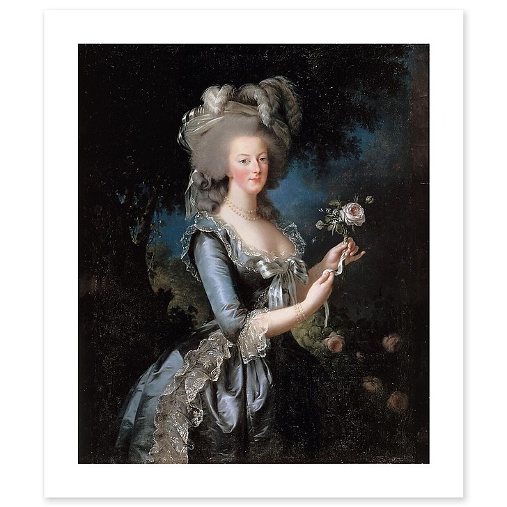 Marie-Antoinette with the Rose (art prints)