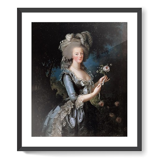 La reine Marie-Antoinette dit "à la Rose" (1755-1793) (affiches d'art encadrées)