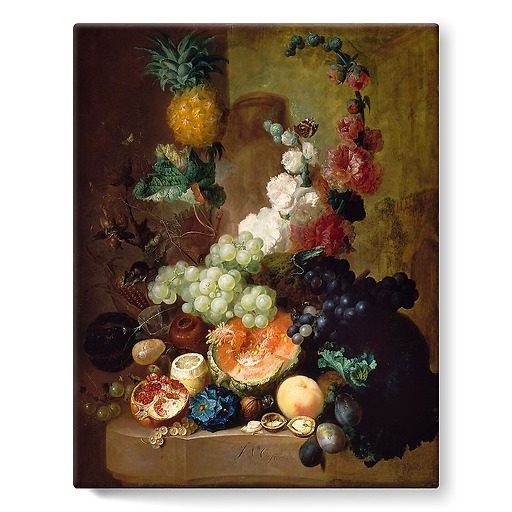 Fruit and Flowers (stretched canvas)