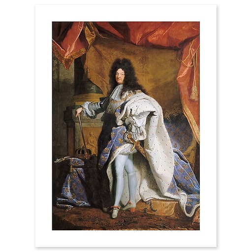 Portrait en pied de Louis XIV âgé de 63 ans en grand costume royal (1638-1715) (affiches d'art)