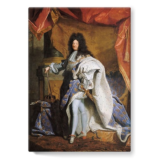 Portrait en pied de Louis XIV âgé de 63 ans en grand costume royal (1638-1715) (toiles sur châssis)