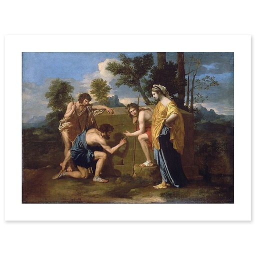 The Arcadian Shepherds also says "Et in Arcadia Ego" (canvas without frame)