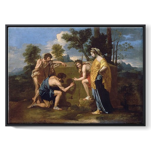 The Arcadian Shepherds also says "Et in Arcadia Ego" (framed canvas)