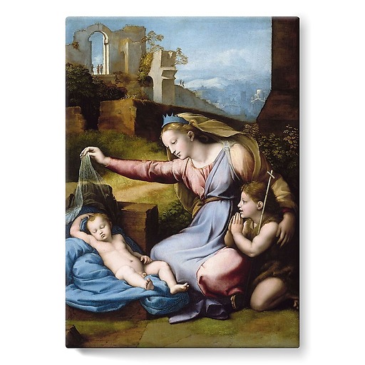 Virgin of the Veil (The Virgin of the Blue Diadem) (stretched canvas)