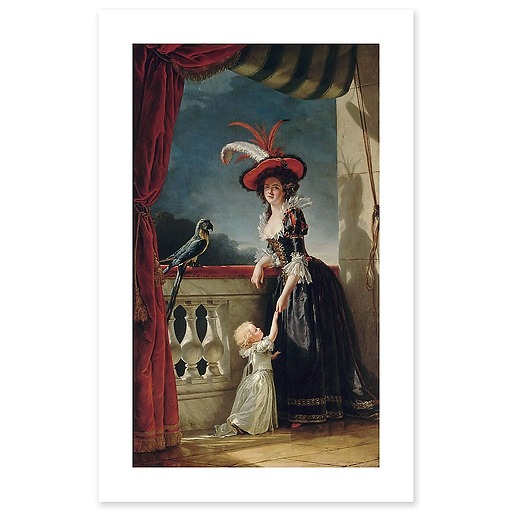 Louise-Elisabeth of France (1727-1759), Duchess of Parma (canvas without frame)