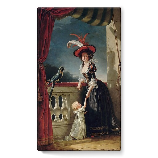 Louise-Elisabeth of France (1727-1759), Duchess of Parma (stretched canvas)