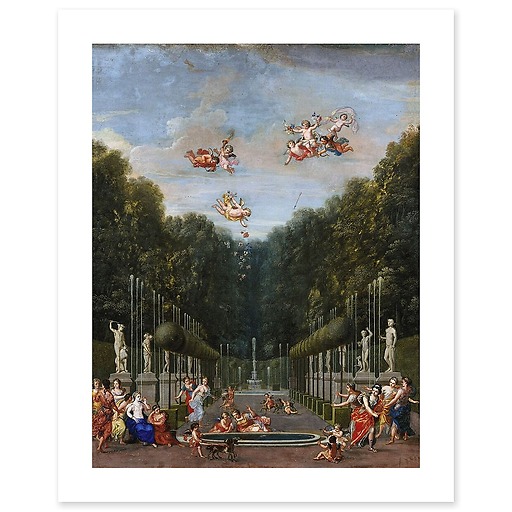 Versailles palace. Antique Gallery (canvas without frame)