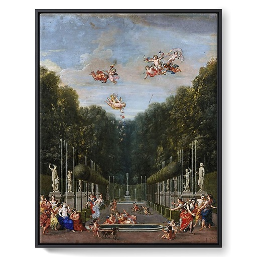 Versailles palace. Antique Gallery (framed canvas)