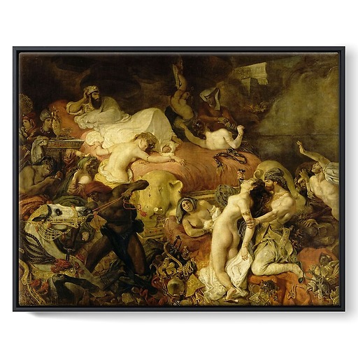 The Death of Sardanapalus (framed canvas)